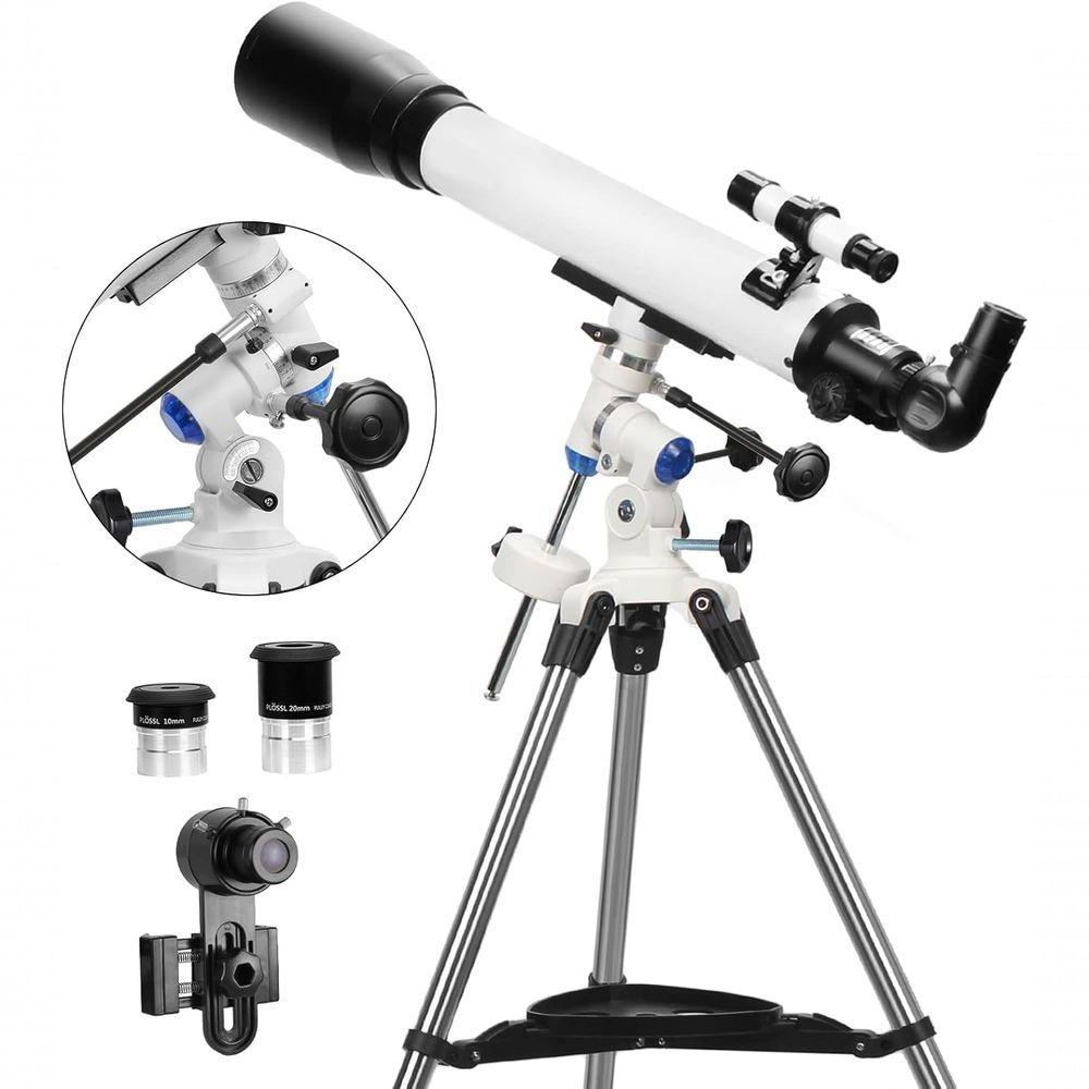 Miniatura Solomark Telescópio Refrator 70mm Apertura 700mm Com Montagem Eq E Adaptador