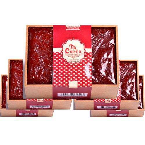 Miniatura Goiabada Cascão Caixa Madeira Tia Carla 500G - 5 Unidades