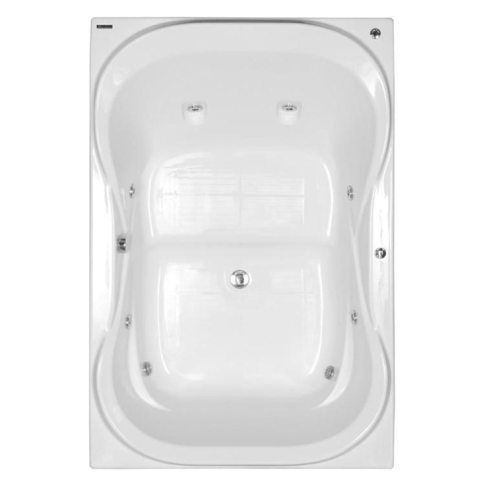 Miniatura Banheira Hidromassagem Astra Due Maggiore Super Luxo 150cmx120cmx44cm - 06 Jatos Gel Coat P4 Com Aquecedor 220V