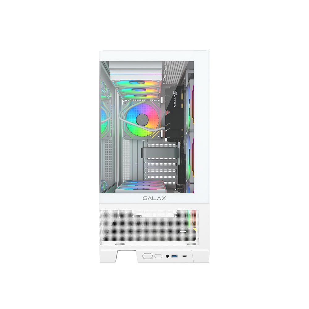 Miniatura Gabinete Galax Centaurus White Atx Frontal Vidro Sem Fan