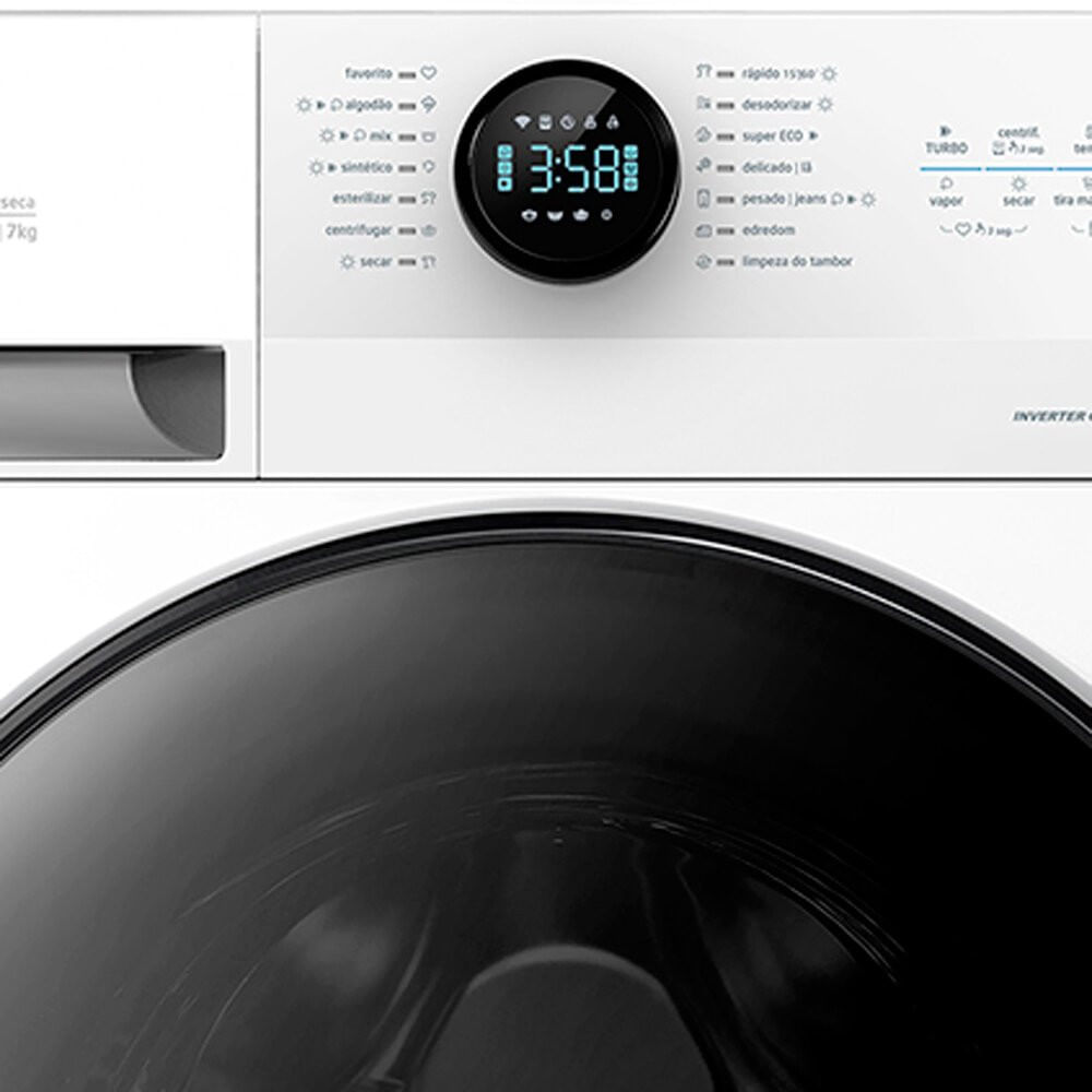 Miniatura Lava e Seca Midea HealthGuard Smart 11Kg 14 Programas MF200D110WB Branco - 110V