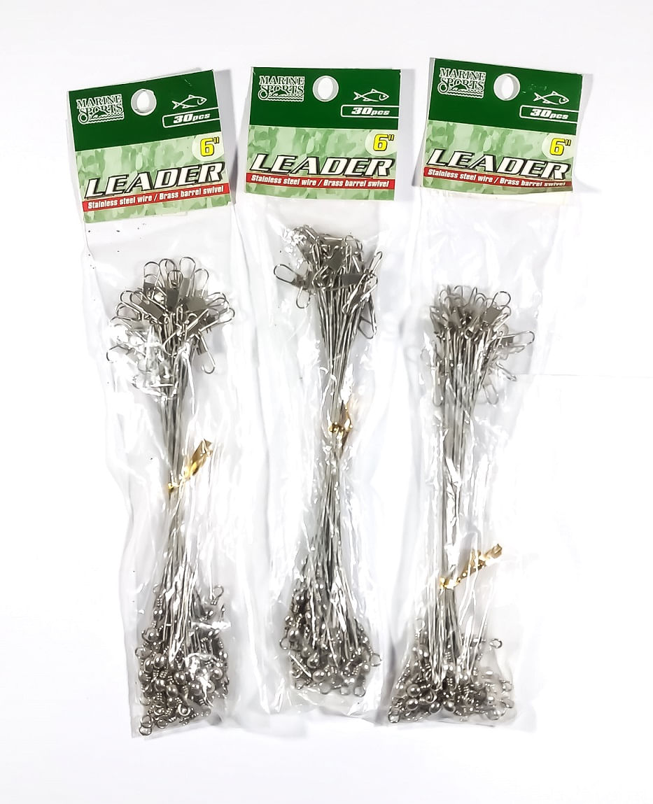 Miniatura Chicote De Pesca Leader Empate Em Aço Marine Sports Nº6 30un
