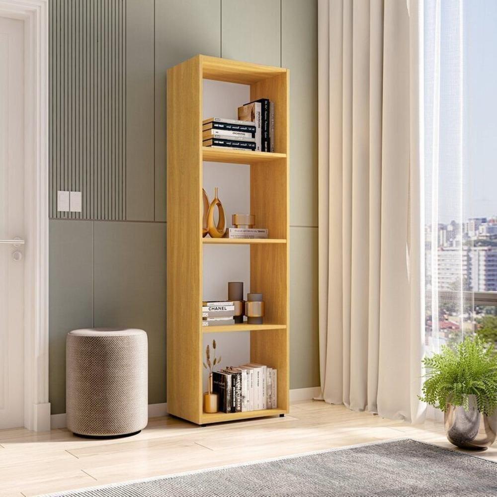 Kit com 1 Estante Livreiro 11 Nichos Odelia e 1 Estante Modular 4 Nichos Calum Freijó