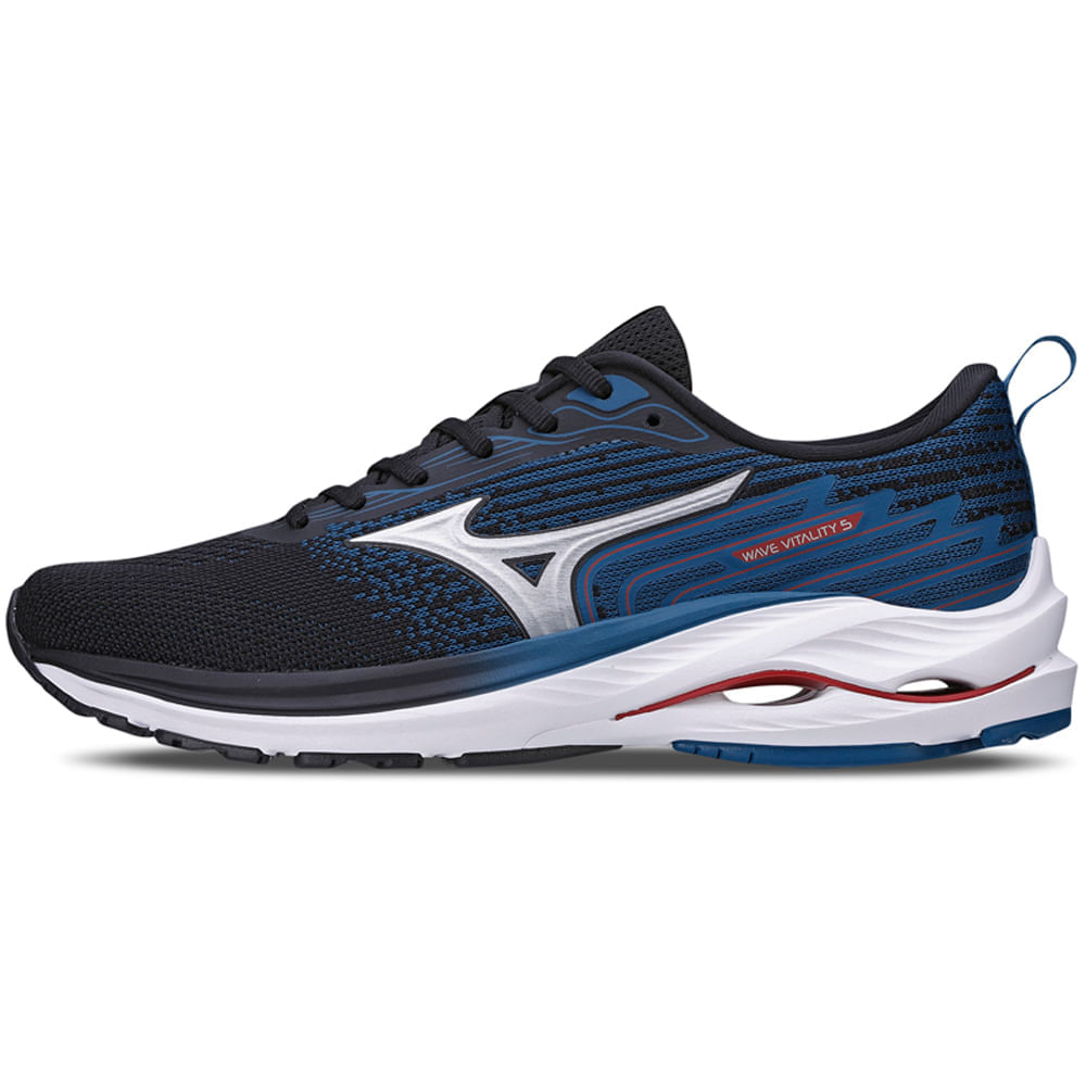 Miniatura Tênis de Corrida Masculino Mizuno Wave Vitality 5 Preto - 38