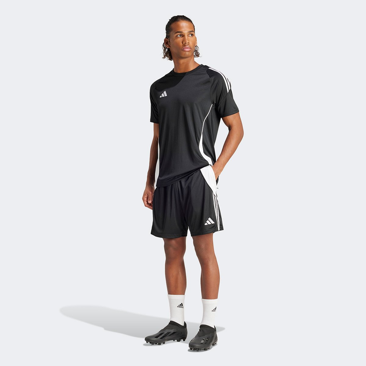 Camisa Adidas Tiro 24 Masculina Preto+Branco - EGG