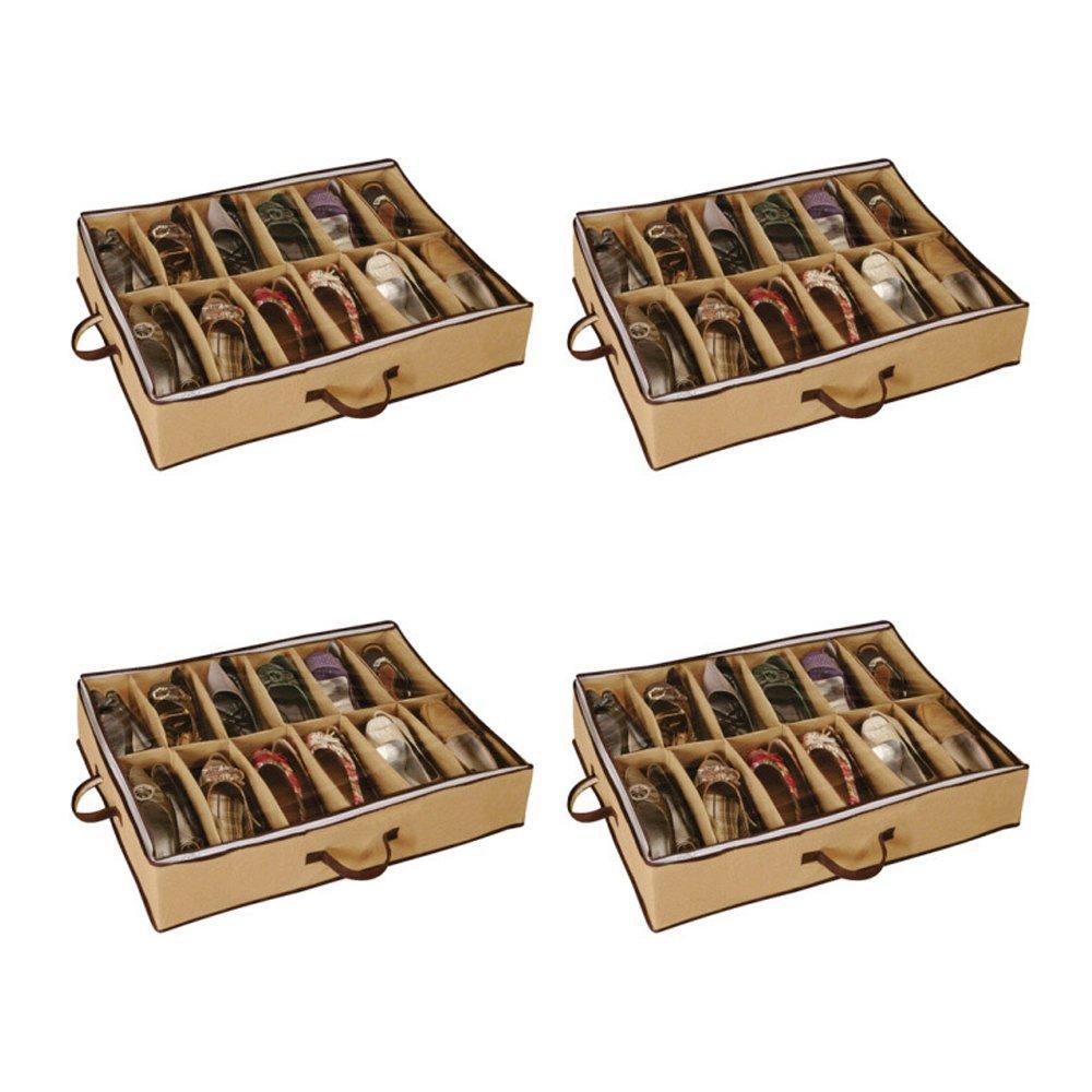 Miniatura Sapateira Flexível 12 Pares Marrom - Kit 4 Unids.