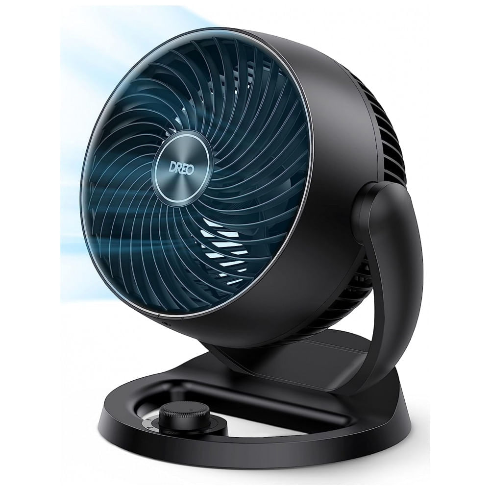 Miniatura Ventilador de Mesa Silencioso e Ajustável com 3 Velocidades, 110V, Dreo, Preto