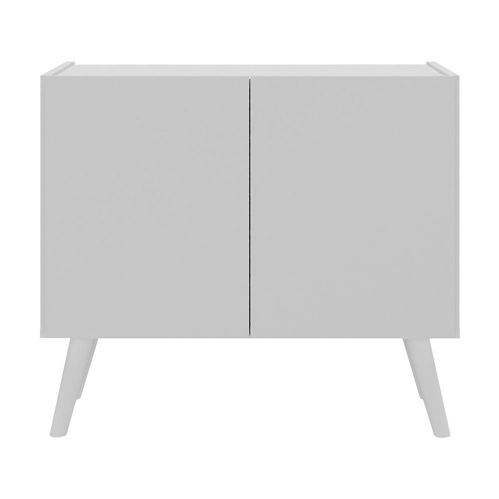 Miniatura Gabinete Armário de Banheiro 62,5cm Retrô 2 Portas Multimóveis MP5045 Branco