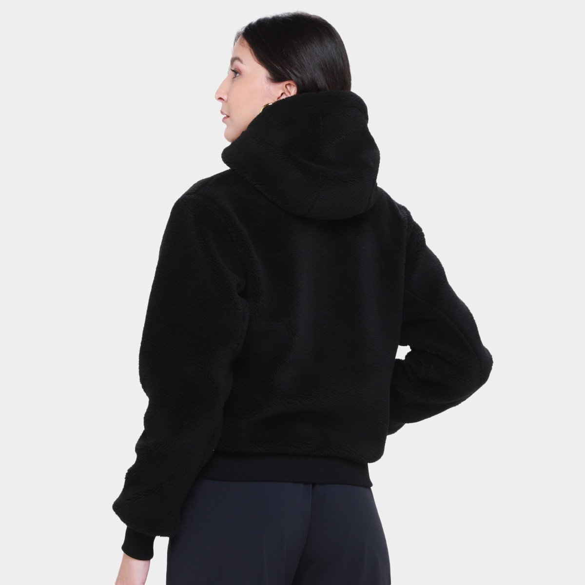 Miniatura Jaqueta Fila Sherpa Feminina Preto - GG