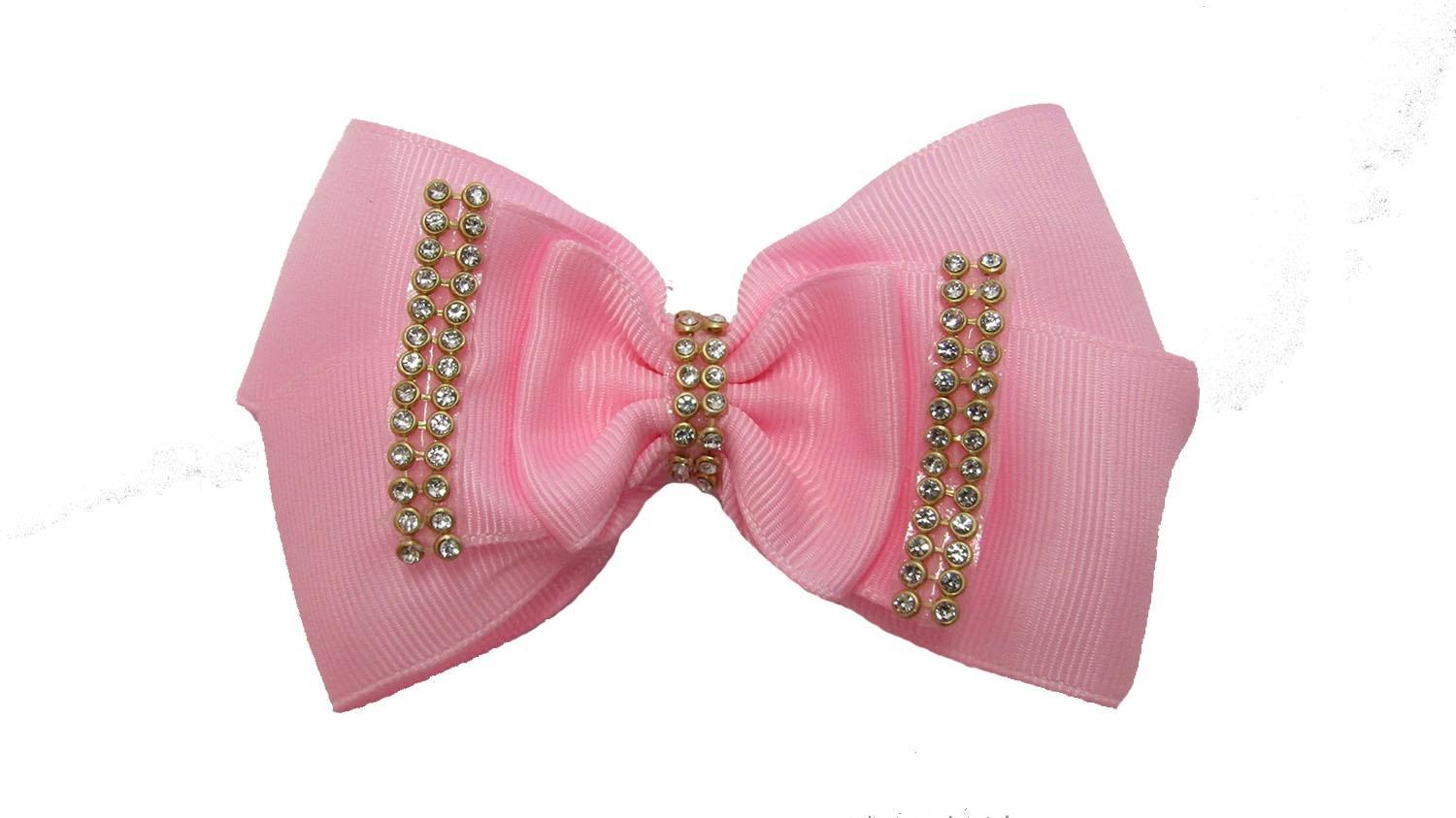 Miniatura Laço Rosa De Cabelo Adulto Elegante De Luxo-No