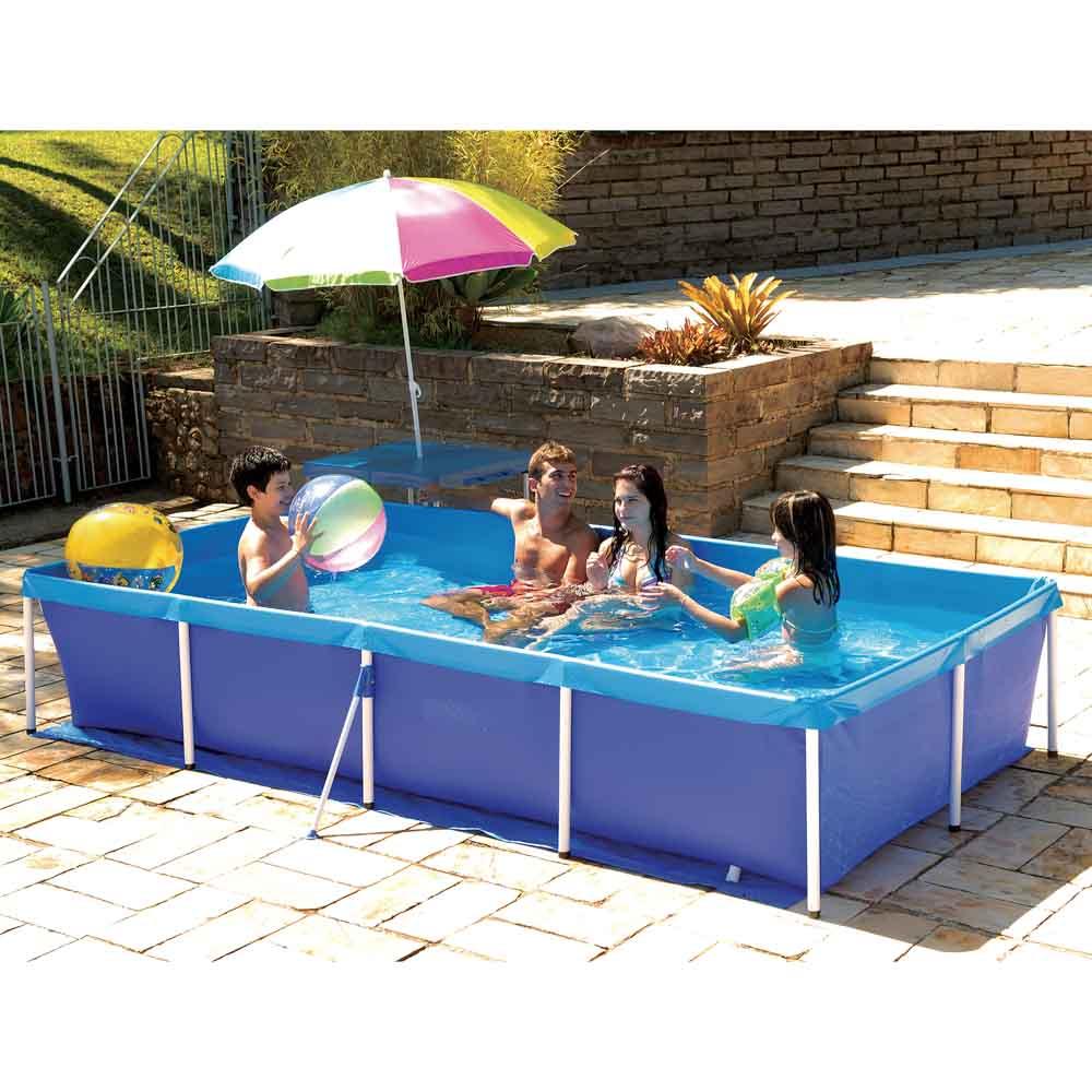 Piscina Retangular 3000 Litros Estruturada Mor