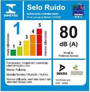 Miniatura Aspirador de pó vertical sem fio 2 em 1 Ultra Clean Polishop | Bivolt