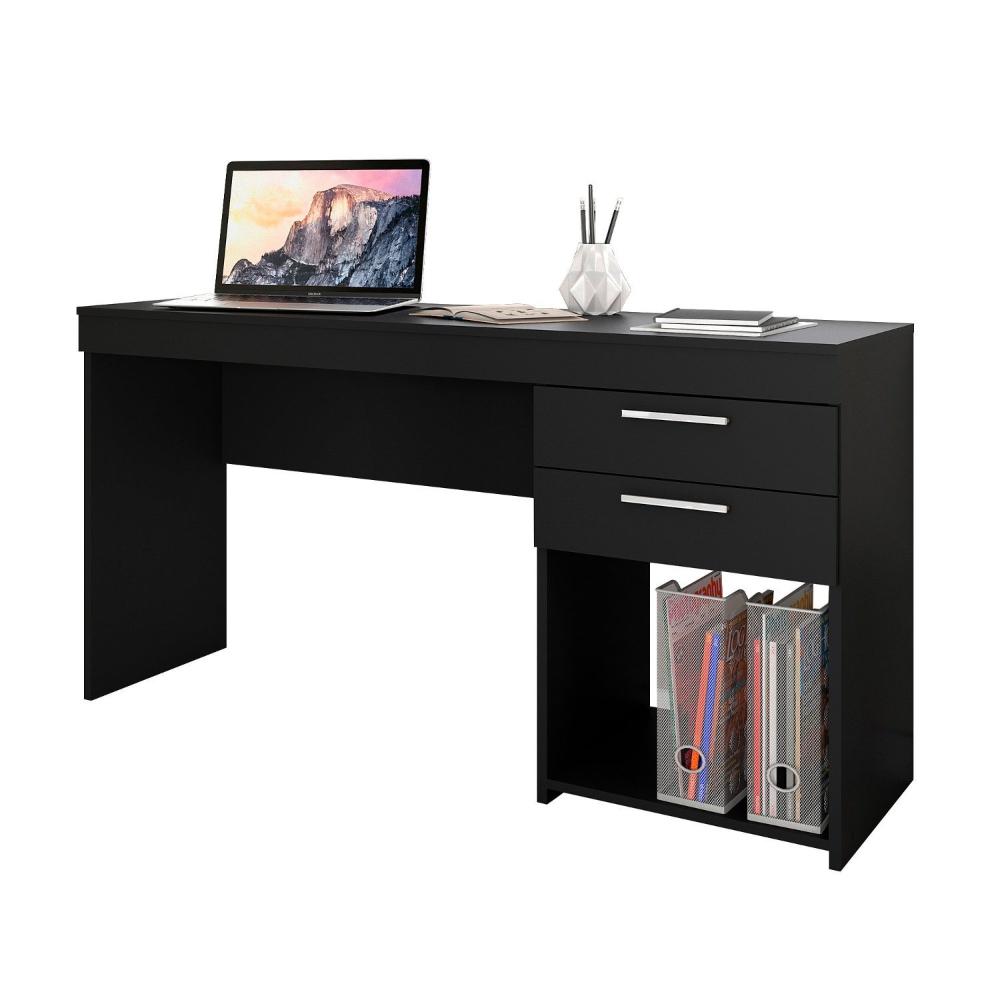 Miniatura Escrivaninha 2 Gavetas Office Notável Móveis Preto Tx