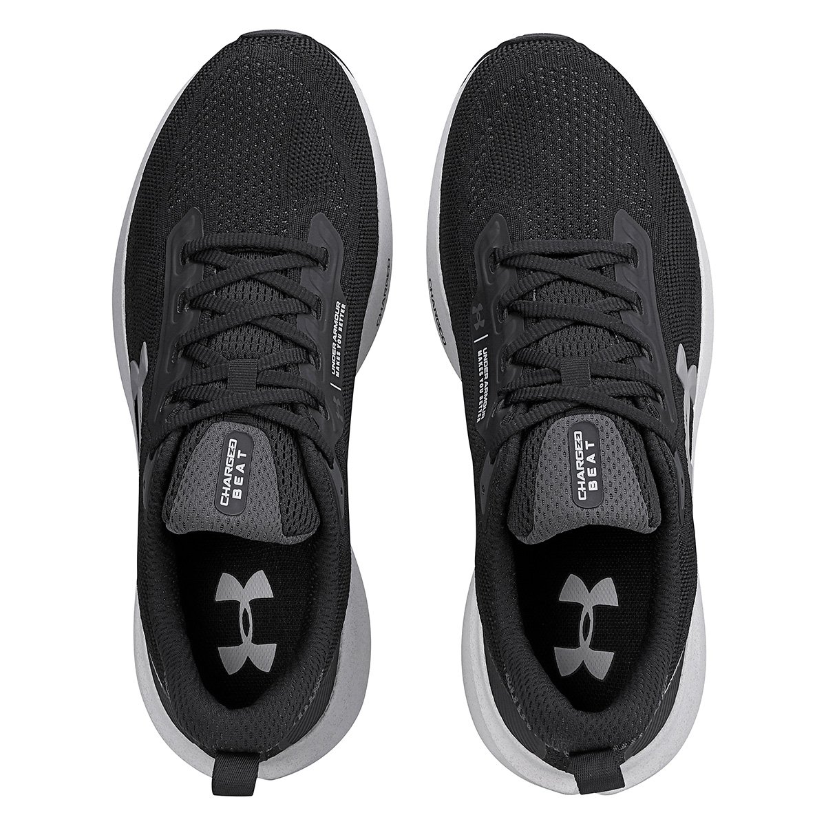 Miniatura Tênis Under Armour Charged Beat Masculino Preto+Cinza - 34
