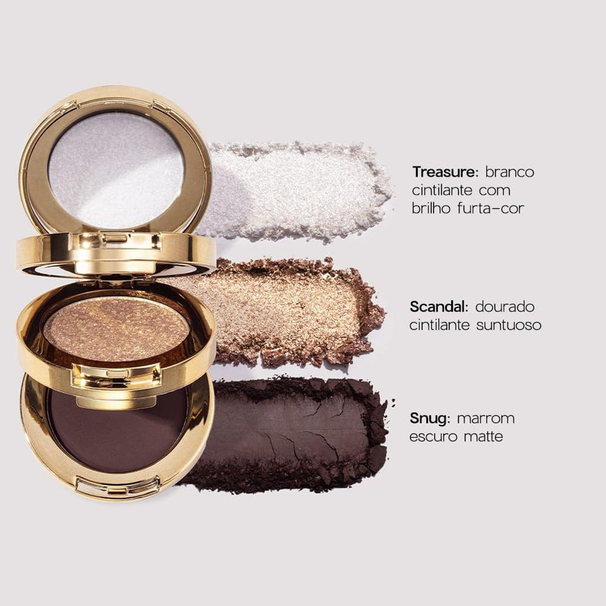 Miniatura Paleta Sombras Nádia Tambasco Trio To Go Jewel Océane 7,8G