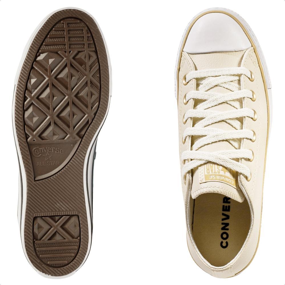 Tênis Converse Chuck Taylor All Star Lift Feminino Bege / Branco - 33