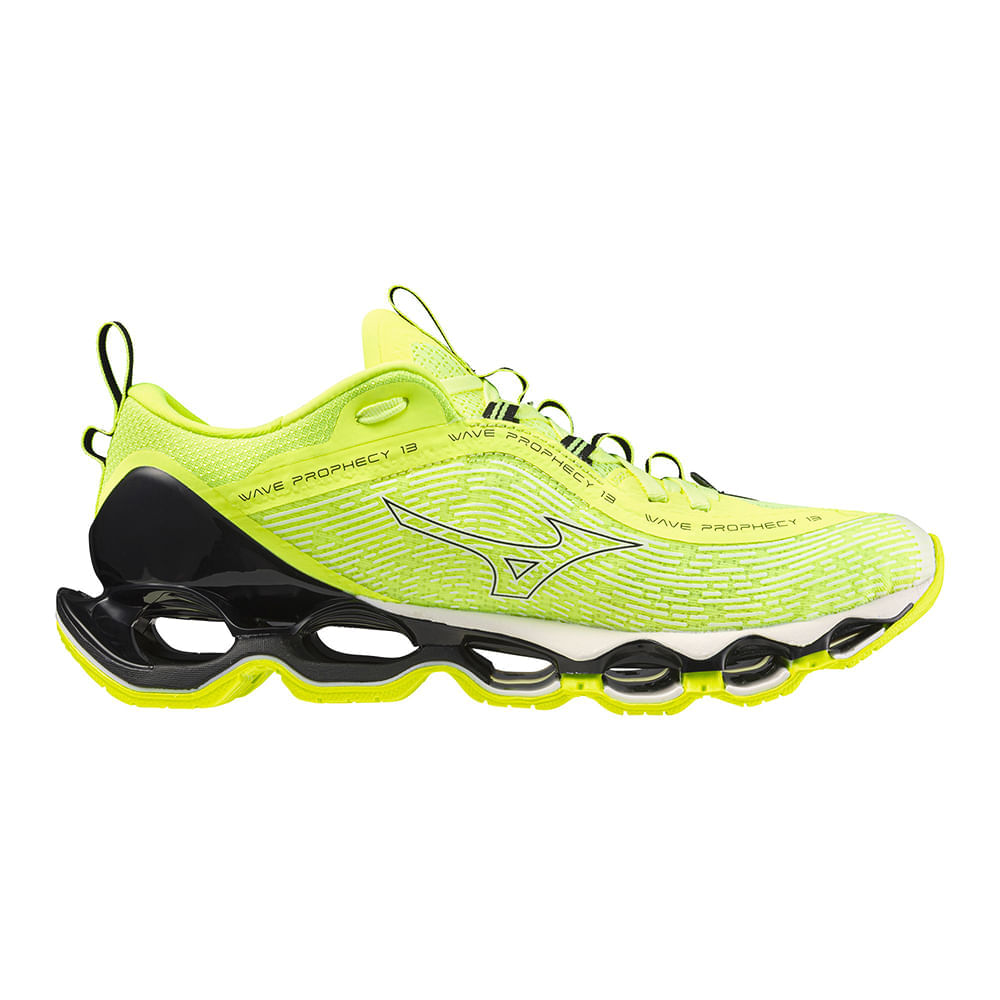 Miniatura Tênis Mizuno Wave Prophecy 13 Amarelo - 34