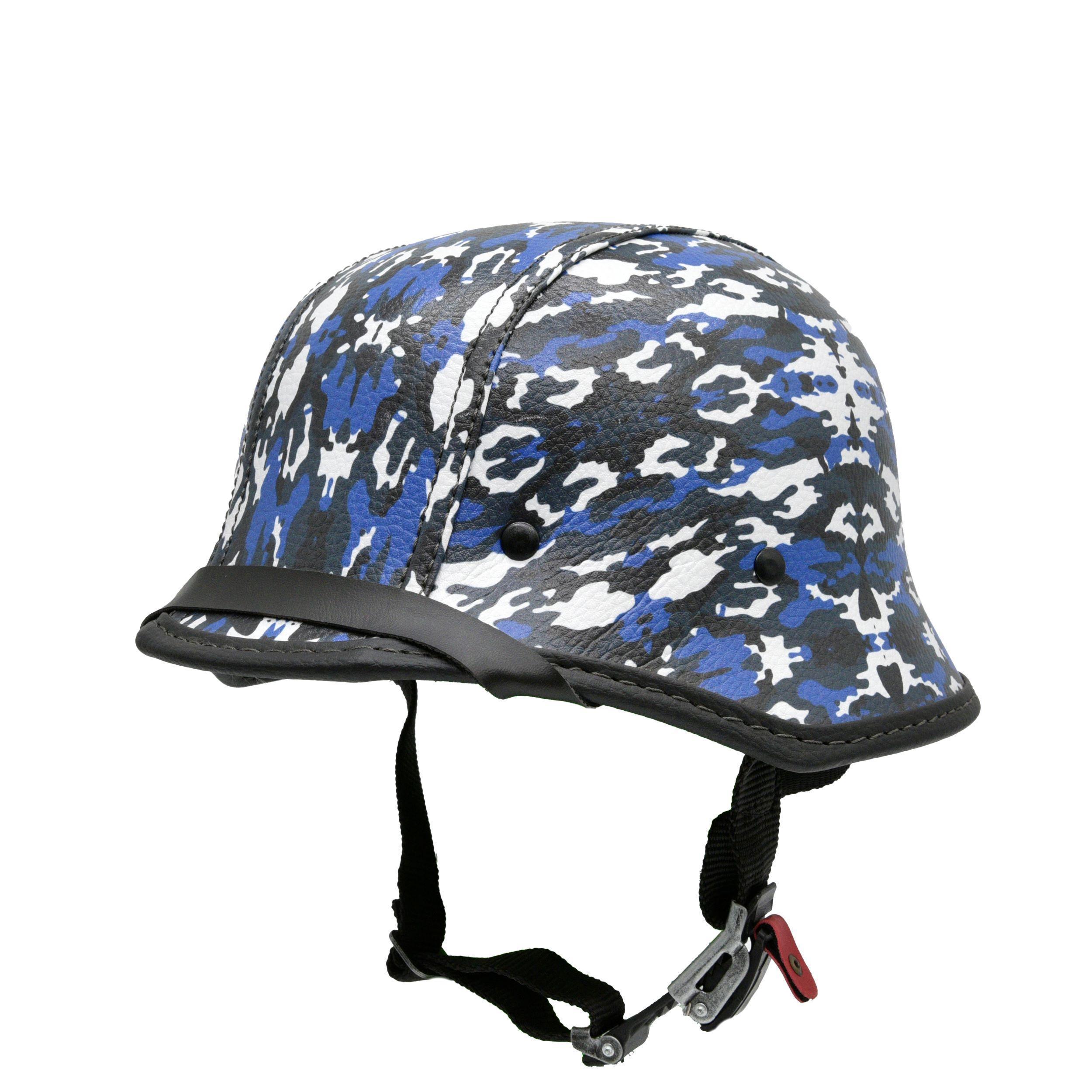 Miniatura Capacete Br101 Alemão Camuflado Azul E Branco G