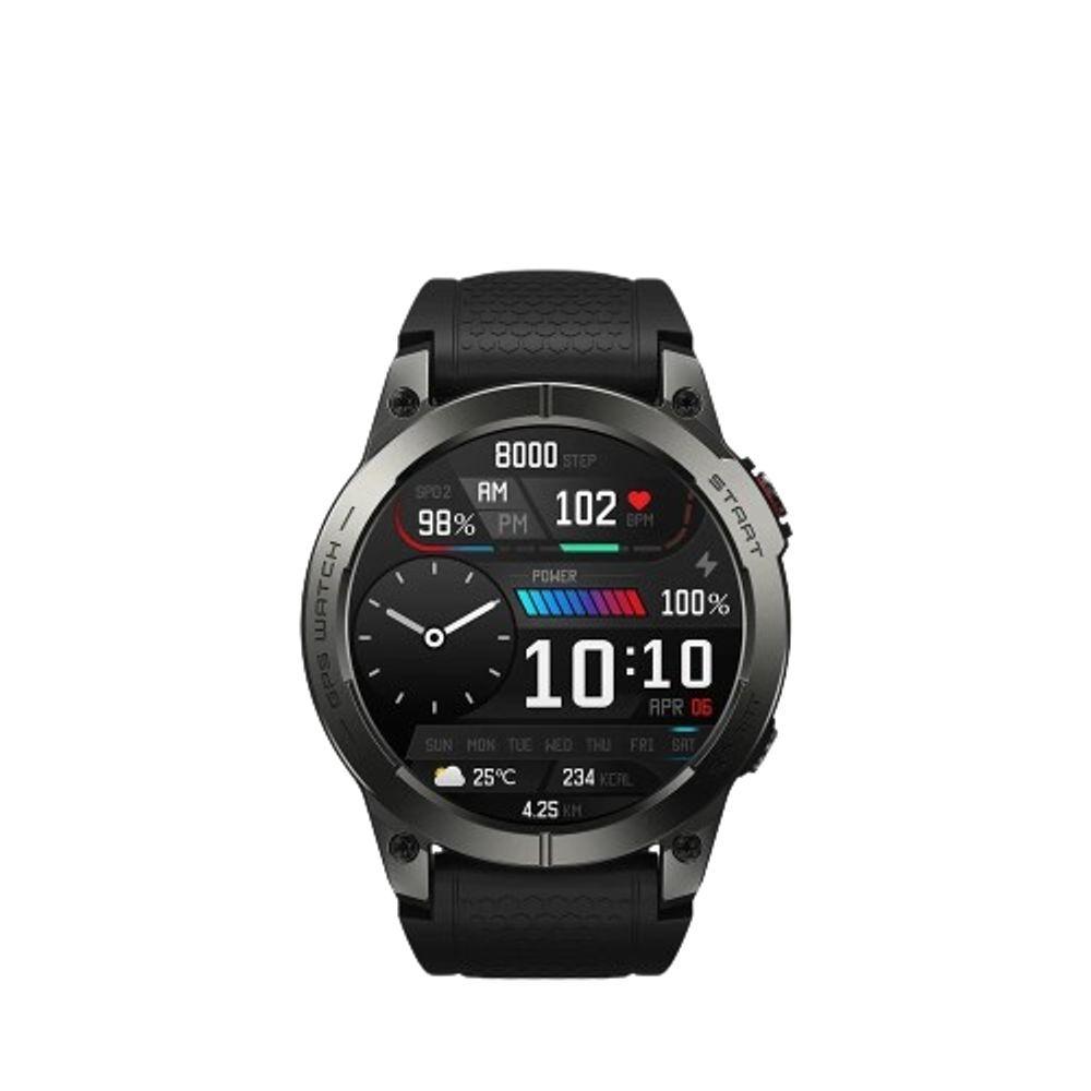 Miniatura Relógio Zeblaze Stratos 3 Premium, Tela Ultra Hd Amoled, Gps Embutido, Hi-fi Bluetooth Preto