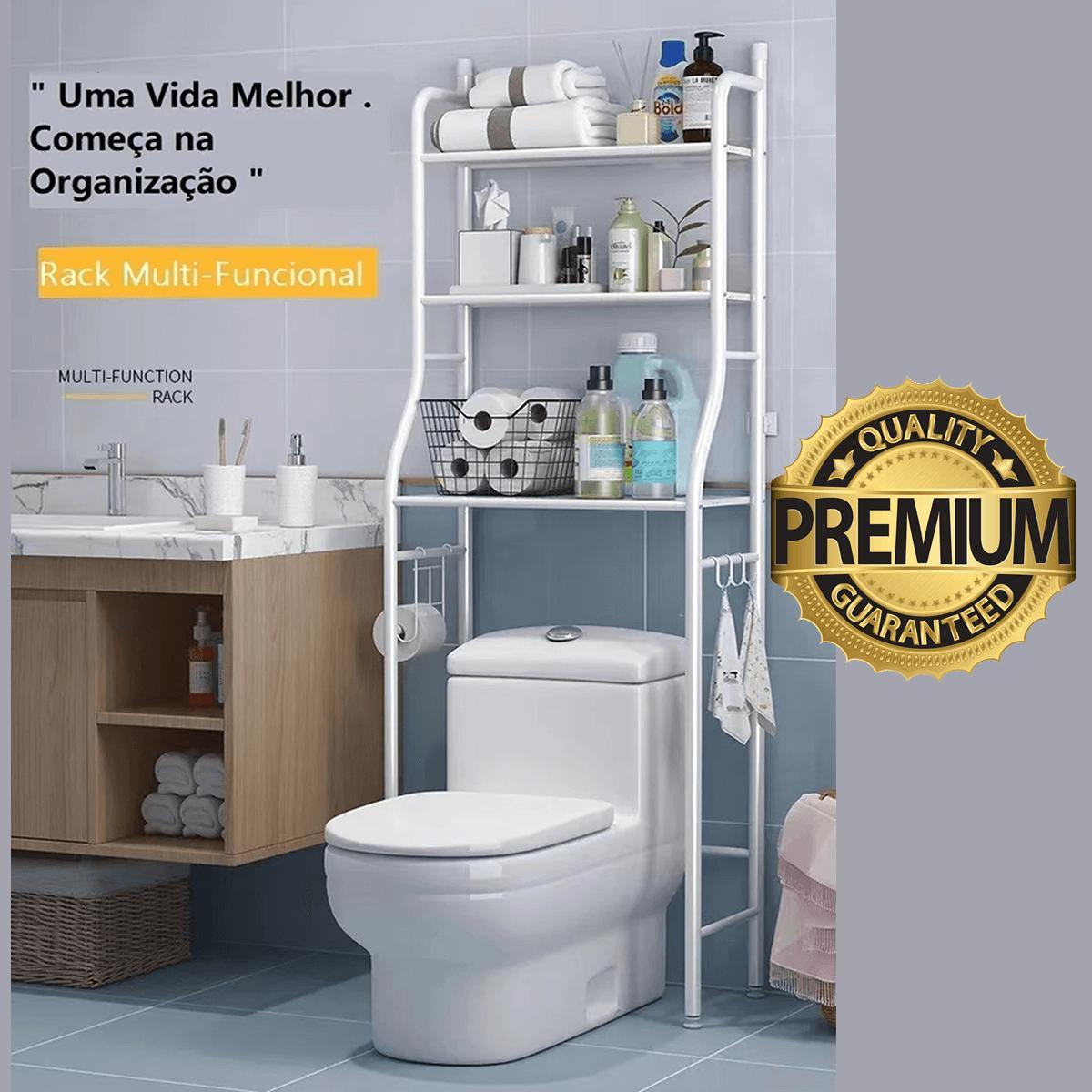 Rack Estante Banheiro Prateleira Organizador Metal Toalete