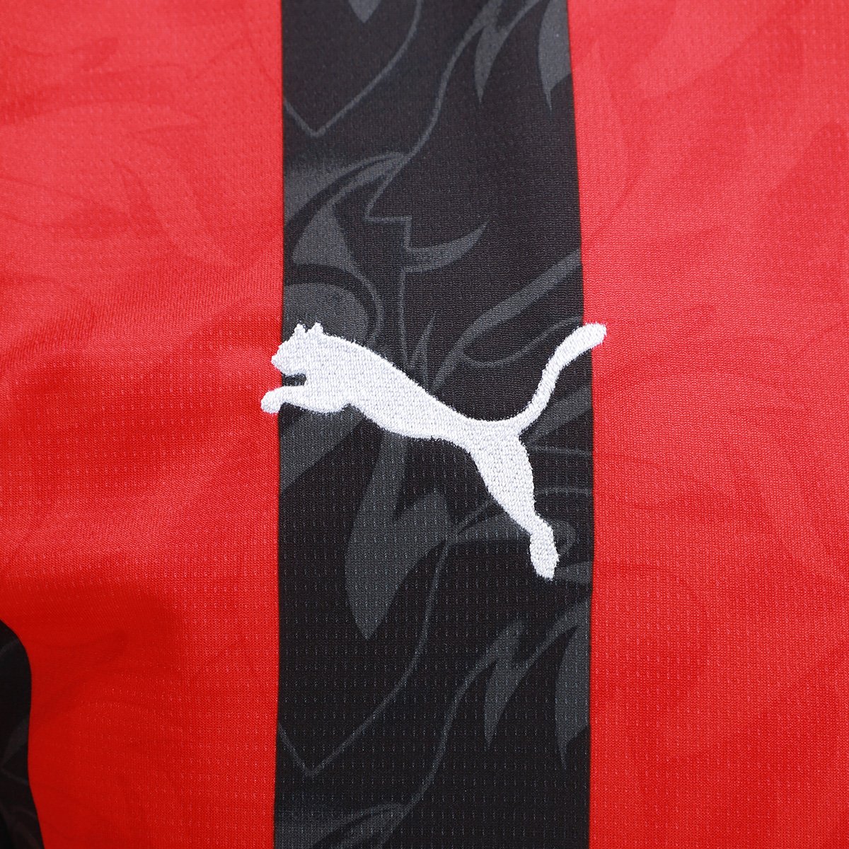 Miniatura Camisa Milan Home 25/26 s/n Torcedor Puma Masculina Vermelho - EGG