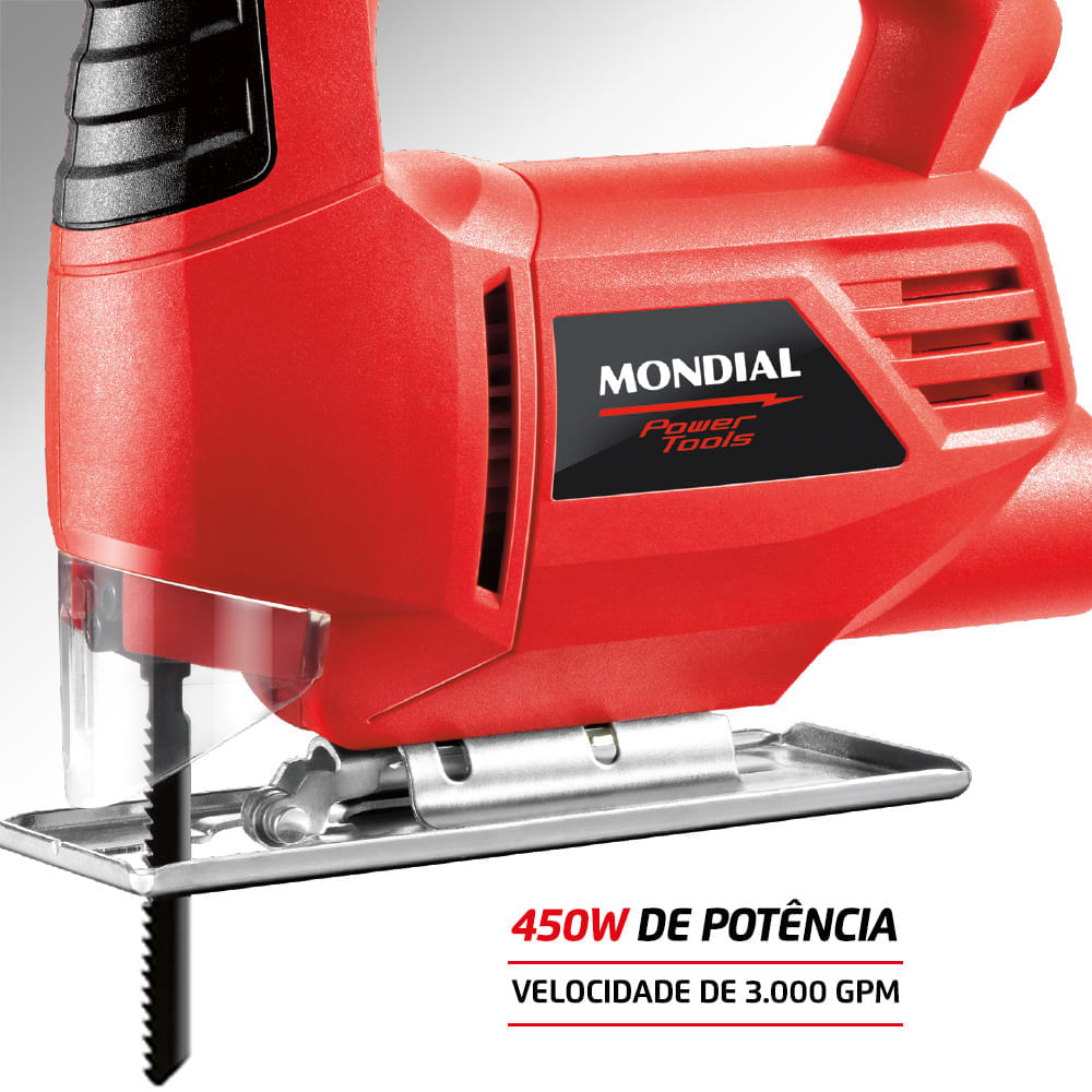 Miniatura Serra Tico-Tico Mondial Power Tools FST-03 SERRA TICO-TICO-127V-VERMELHO
