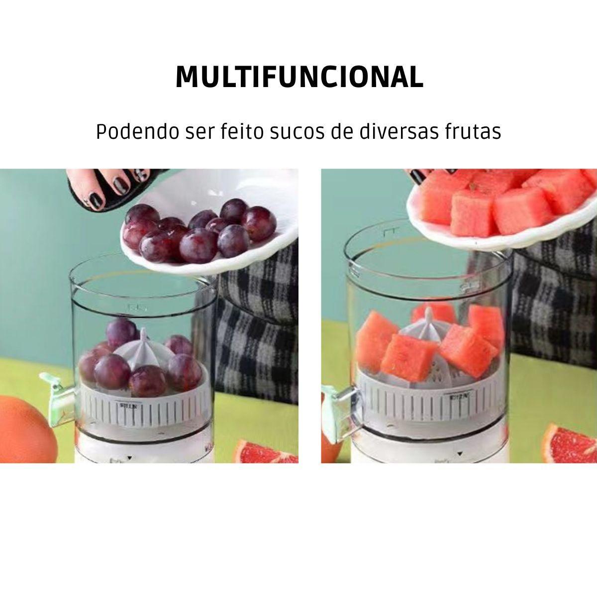 Miniatura Espremedor Laranja Frutas Sem Fio Elétrico Portátil Bivolt
