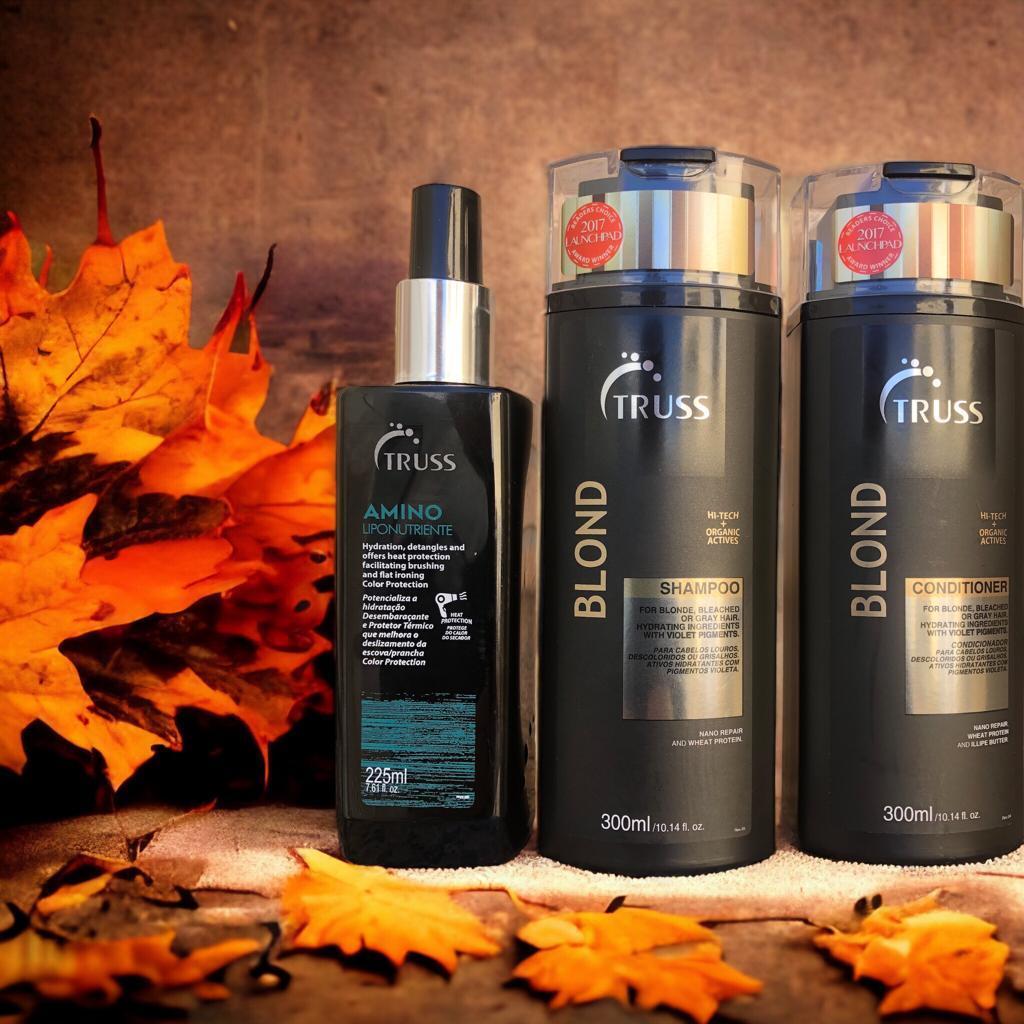 Miniatura Truss Blond Shampoo E Condicionador 300Ml + Amino 225Ml