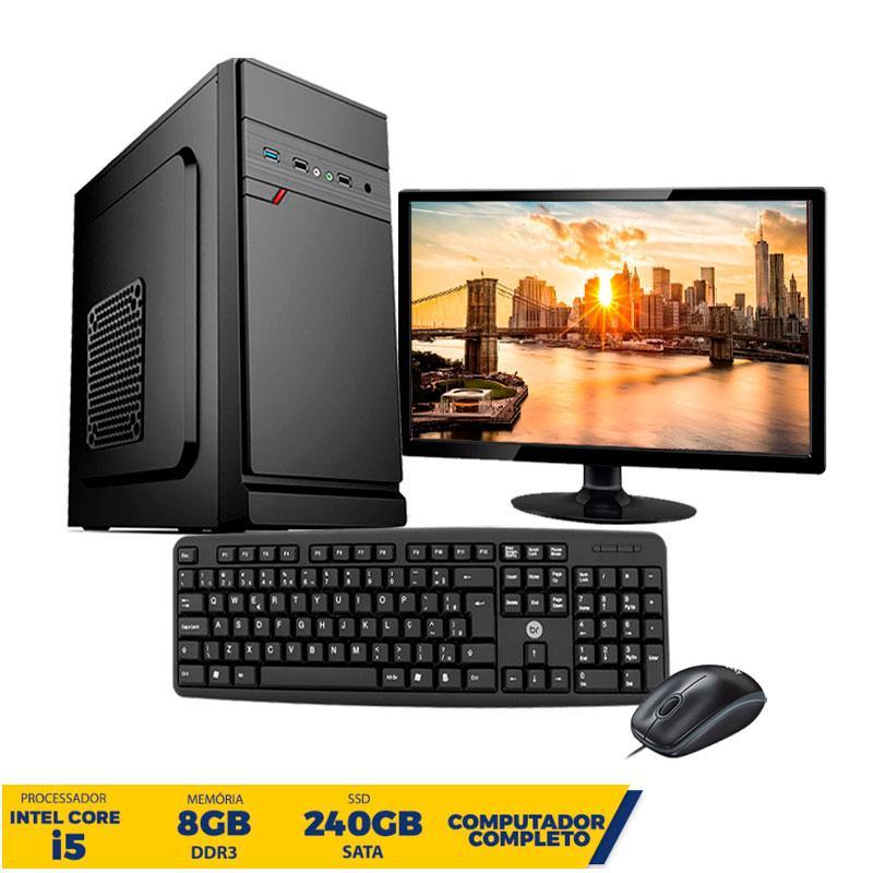 Miniatura Computador I5 4 Geração Memória 8Gb Ssd 240Gb Monitor 19