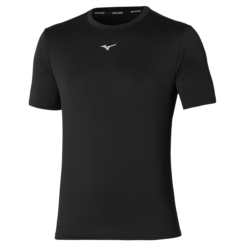 Miniatura Camiseta de Corrida Masculina Mizuno Core tee Preto - G