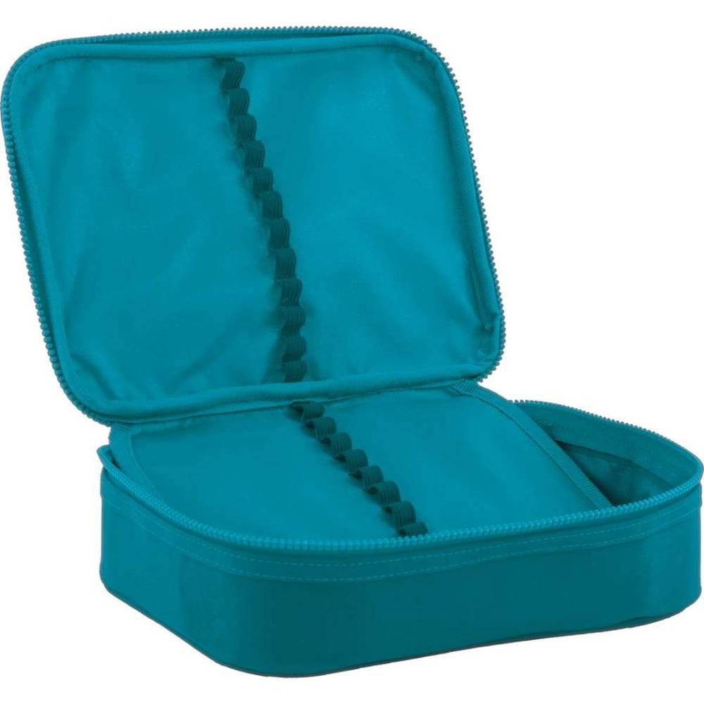 Miniatura Estojo Box Tecido Academie Grande Turquesa Tilibra Estojo escolar - Tilibra