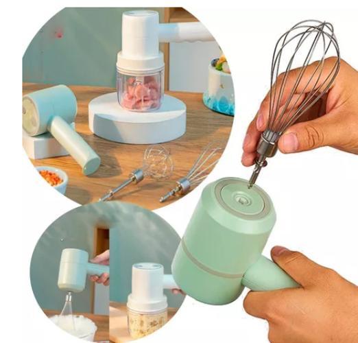 Miniatura Mini Batedeira E Processador Elétrico Sem Fio - 250Ml