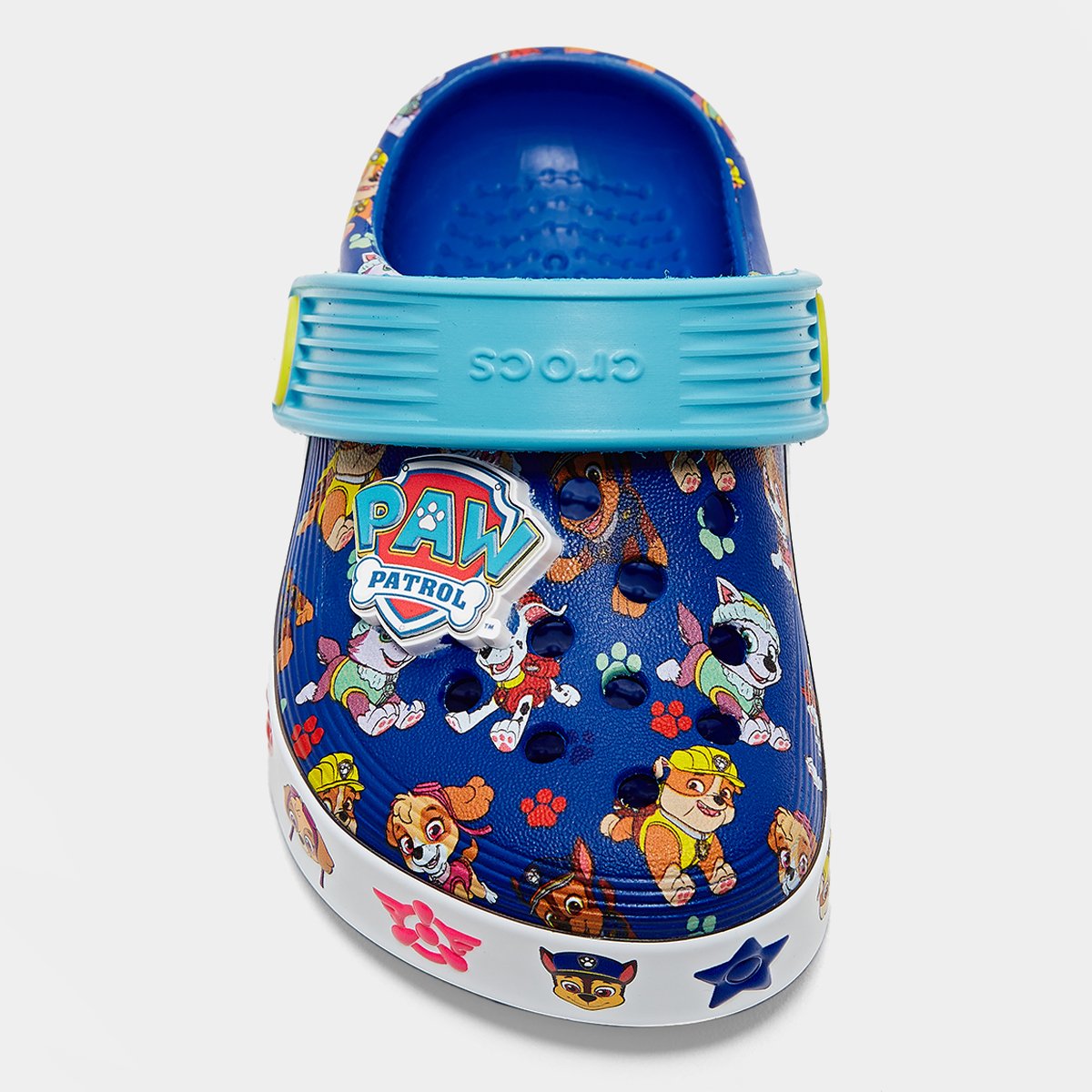 Miniatura Crocs Infantil Paw Patrol Off Court Clg T Menino Azul - 22