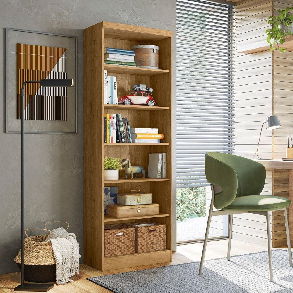 Miniatura Estante para Livros 5 Prateleiras Freijo Toq