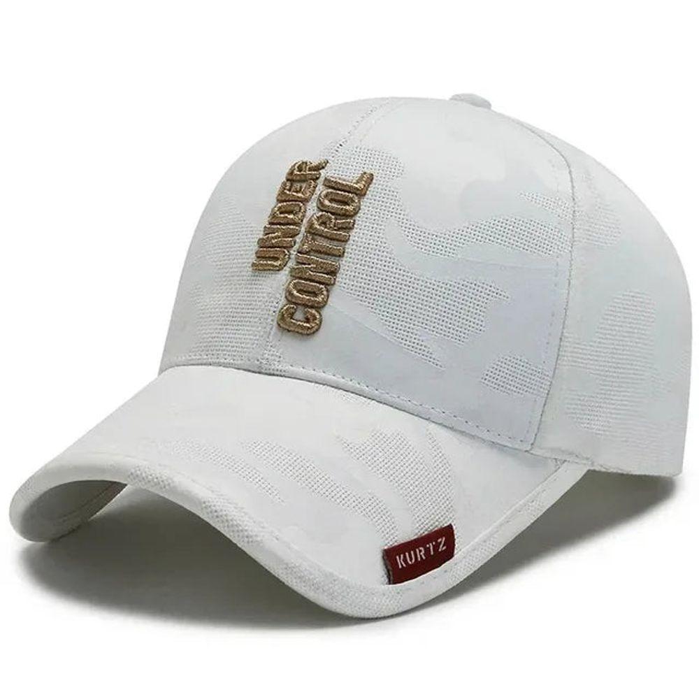 Miniatura Boné De Beisebol Masculino Esportivo Bordado Ajustavel Branco 55-60cm
