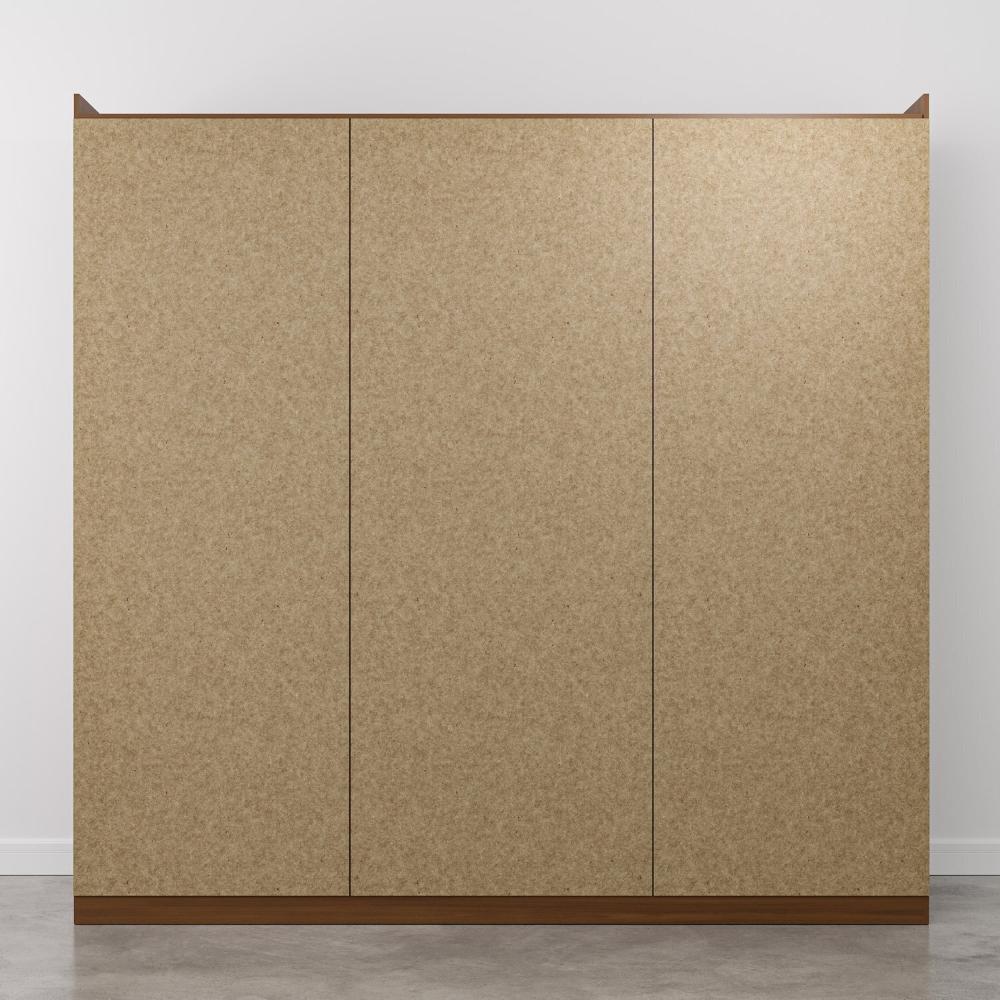 Guarda-roupa Casal 3 Portas de Correr Samambaia Cabecasa Madeiramadeira Freijó/Verde