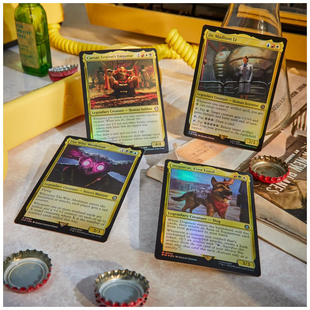 Miniatura Magic: The Gathering Fallout Pacote de Decks de Comandante - Inclui todos os 4 Decks Hail Caesar, Scrappy Survivors,...
