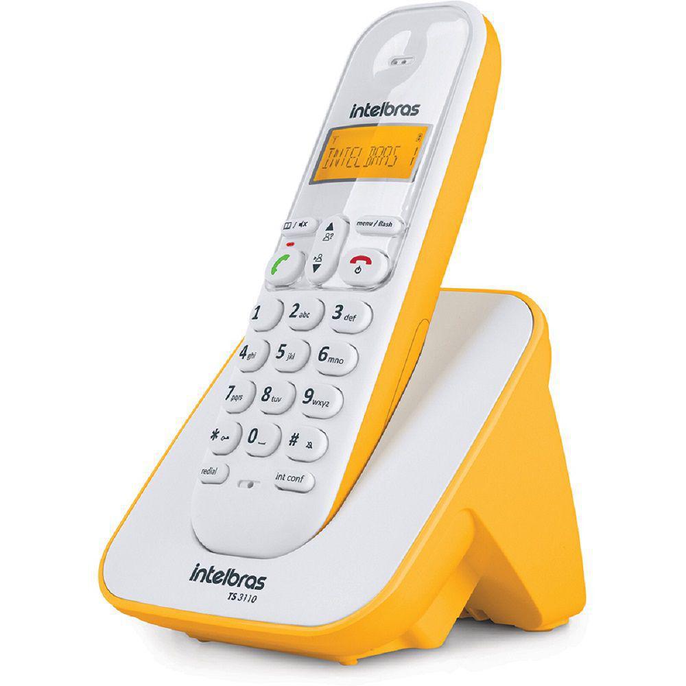 Aparelho Telefone Fixo Semfio Digital Amarelo Intelbras Bina
