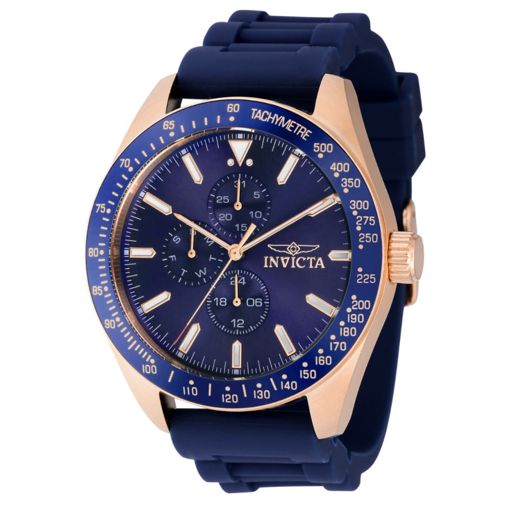 Miniatura Relgio Masculino Aviador - 45mm. Azul 38406, Invicta