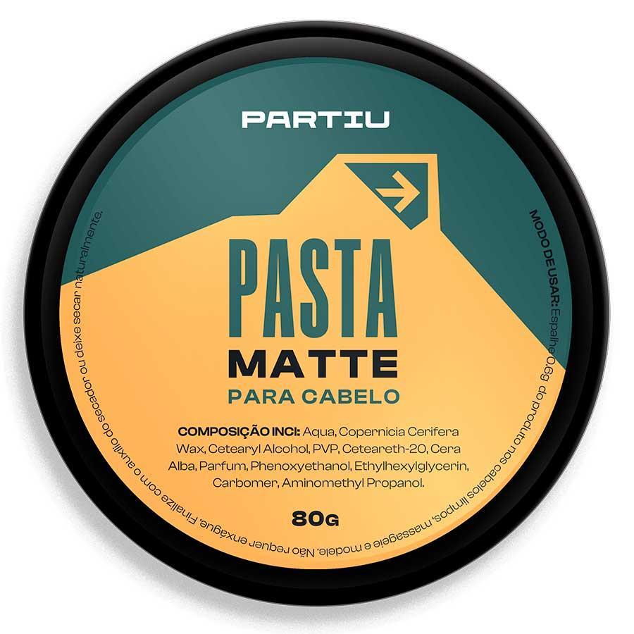 Miniatura Pasta Matte Para Cabelo Vigor Pomada Efeito Seco 80G Partiu