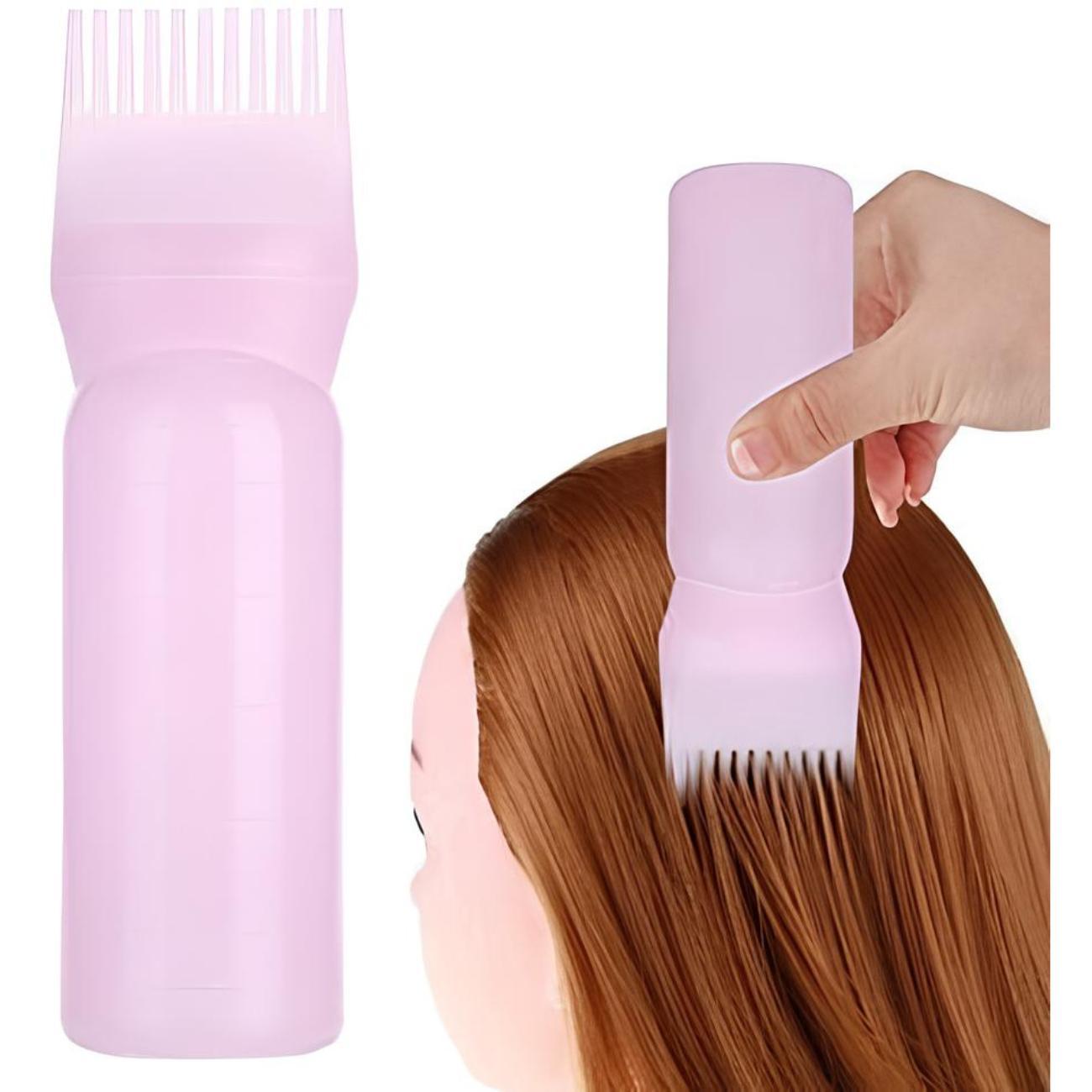 Miniatura Frasco Aplicador De Tinta Com Pente Prático Para Cabelo