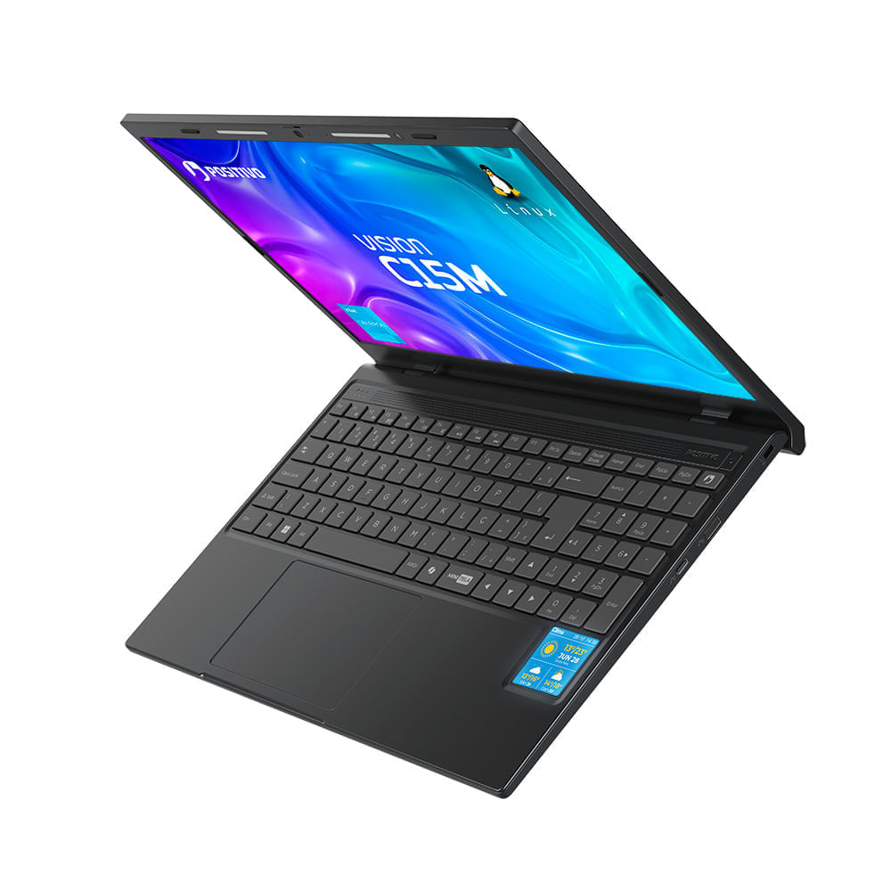 Notebook Positivo Vision C15M Intel® Celeron® N4500 Linux 8GB RAM 256GB eMMC 15.6" Full  HD IPS – Minitela - Cinza