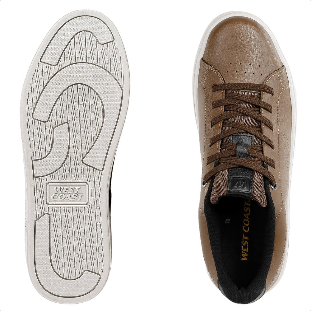 Tênis West Coast WC 36 Masculino Marrom / Bege - 37