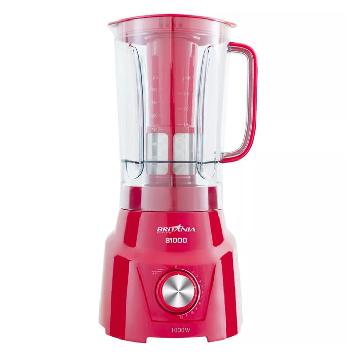 Miniatura Liquidificador Britânia Vermelho 1000W 127v