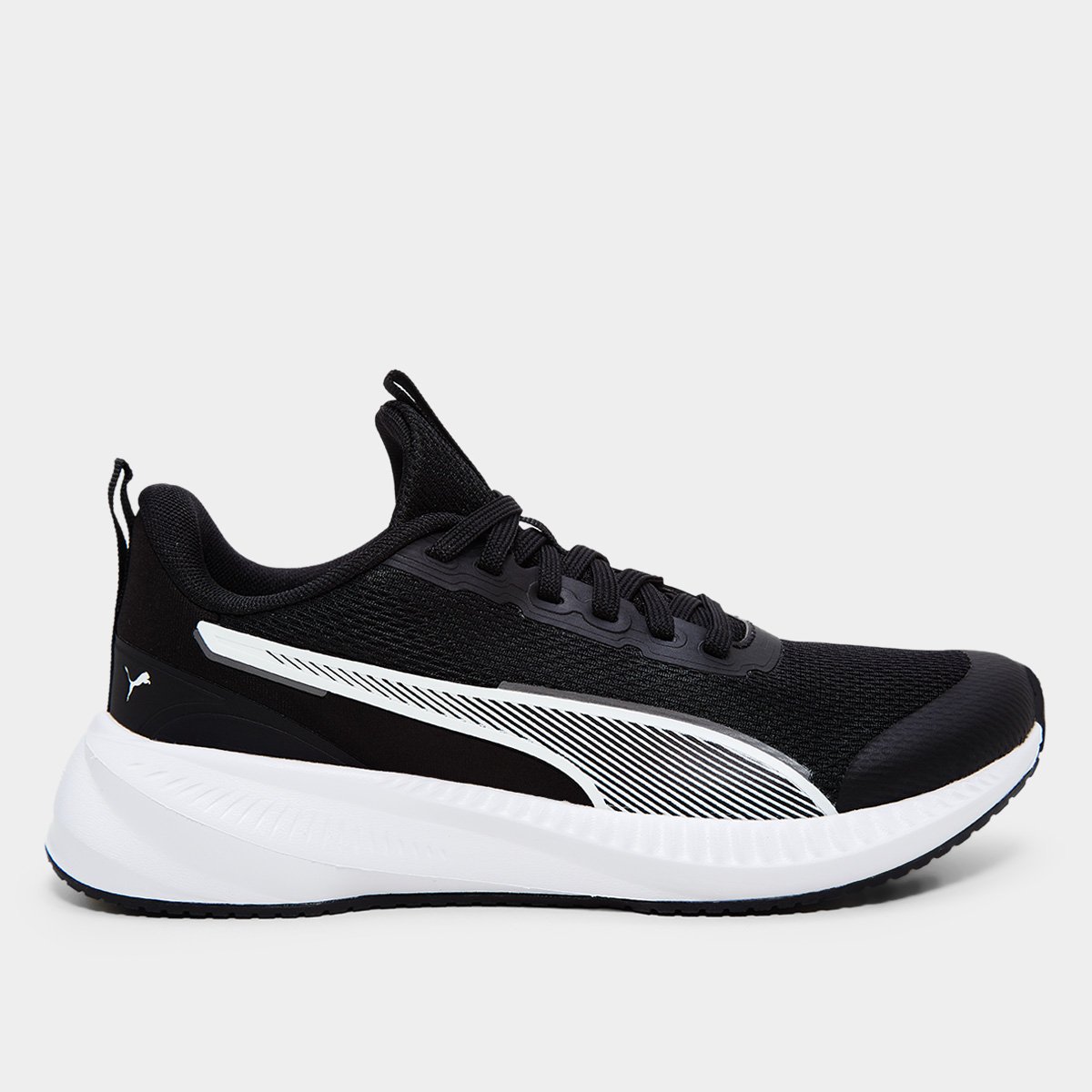 Miniatura Tênis Juvenil Puma Flyer Lite Running 3 Preto+Branco - 34