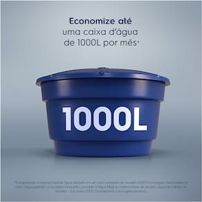 Lavadora de Roupas Electrolux 9kg LED09 com Vidro Temperado e Ciclo Edredom - Branca 110V