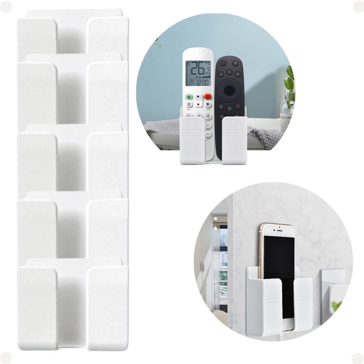 Miniatura 5 Suporte De Parede Adesivo Para Controles Celular Branco