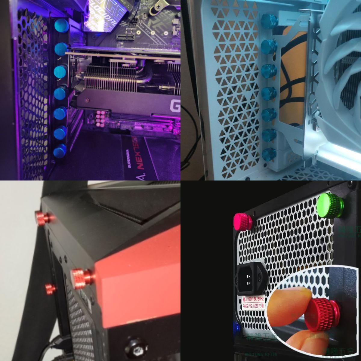 Miniatura Kit 7X Parafuso Para Pc Gamer Colorido Gabinete Computador