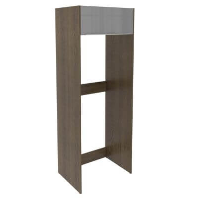 Miniatura Porta Geladeira Madesa Lux 1 Porta Basculante Rustic Cor:Rustic