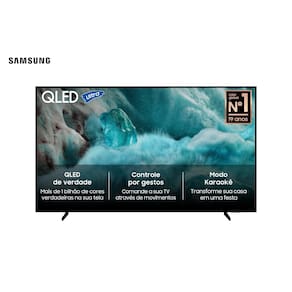 Miniatura Smart TV Samsung 85” 4K QLED Ultra QN85Q7FAAGXZD Processador com AI Controle por Gestos Xbox Cloud Gaming